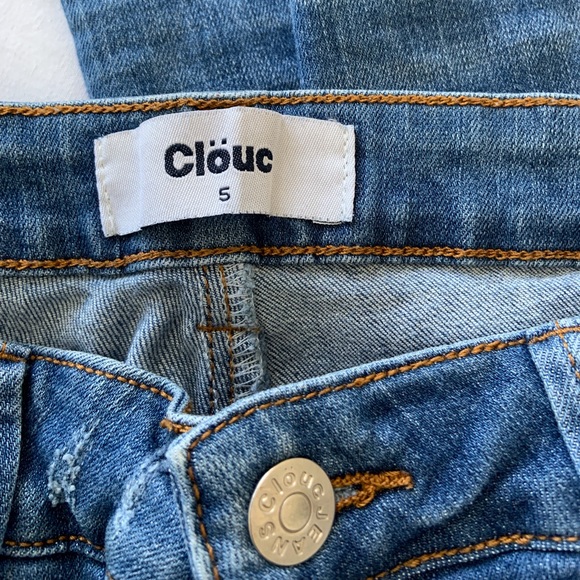 Distressed Light Blue Skinny Jean - Picture 2 of 3